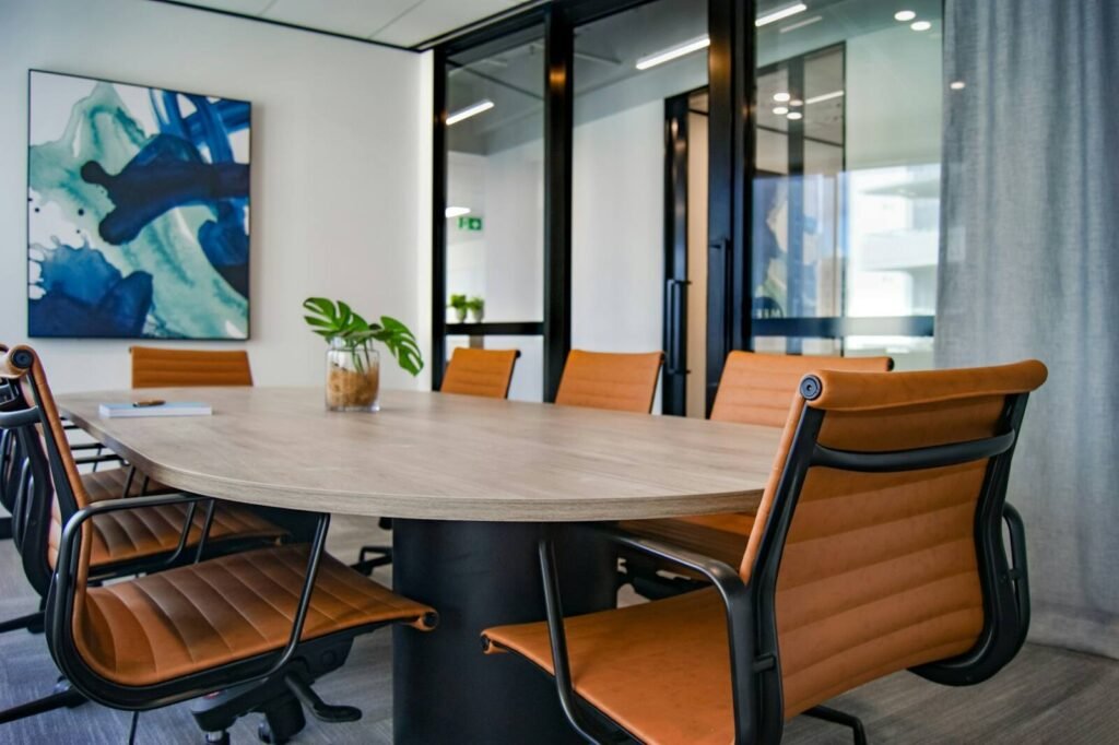 Office meeting table and chairs for donation in Dubai